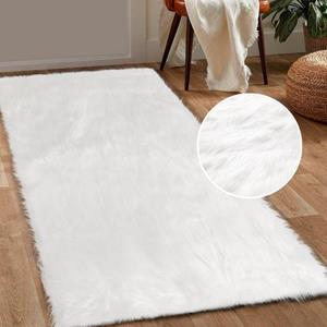 Home affaire Läufer "Valeria", rechteckig, 60 mm Höhe, Kunstfell Läufer, besonders weich und flauschig, fußbodenheizungsgeeignet, pflegeleicht, ideale Teppiche für Wo
