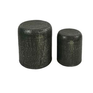 Rootsmann Set Bijzettafels Poef | Zwart
