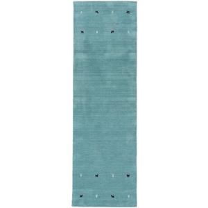 carpetfine Wollteppich "Gabbeh Uni", rechteckig, reine Wolle, handgewebt, Gabbeh Loom Tiermotiv, auch als Läufer