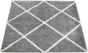 Hochflor-Teppich Kalmar 441, Paco Home, rechteckig, Höhe: 40 mm, Scandi Design, Rauten Muster, weich & kuschelig