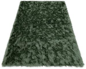Hochflor-Teppich Dena, Home affaire, rechteckig, Höhe: 60 mm, Kunstfell, weich, Uni-Farben, Wohnzimmer, Schlafzimmer, Esszimmer