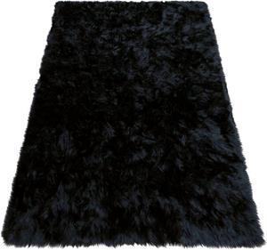 Hochflor-Teppich Dena, Home affaire, rechteckig, Höhe: 60 mm, Kunstfell, weich, Uni-Farben, Wohnzimmer, Schlafzimmer, Esszimmer