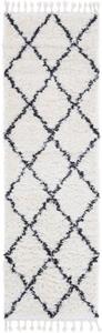 Hochflor-Läufer Eddy, carpetfine, rechteckig, Höhe: 30 mm, mit Fransen, Wohnzimmer