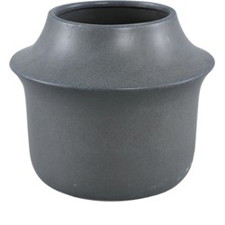 PTMD Collection PTMD Vivaldi Grey ceramic pot round S
