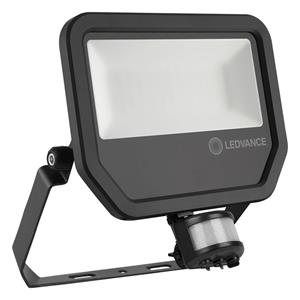 LEDVANCE- OSRAM Osram LED straler 50W 5000 lumen 4000K IP65 IK07 zwart sensor 100°