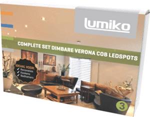 Klemko ledlamp Lumiko VERONA, wit, le 80mm, diam 80mm, 3.3W