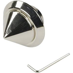 Liedeco Gardinenstangen-Endstück "Endstück, Endknopf nickel-glanz "Celebration" Atlanta - 1 Stück", (1 St.), Endstück, Endknopf