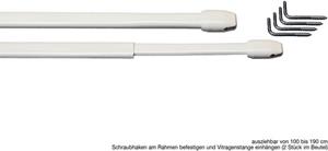 Vitragenstange Vitragenstange "11 mm", GARESA, Ø 11 mm, Fixmaß, ausziehbar, geklebt, verschraubt