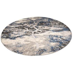 my home Teppich "Dario", rund, angenehme Haptik, modernes Marmor-Design, Wende - Teppich, weich