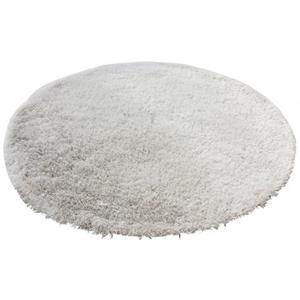 Leonique Hochflor-Teppich "Lagos", rund, Mikrofaser, extra flauschig, einfarbig, fußbodenheizungsgeeignet