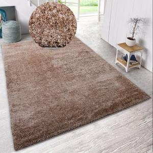 Home affaire Hochflor-Teppich "Malin", rechteckig, Shaggy in Uni-Farben, einfarbig, leicht glänzend