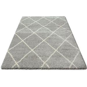 andas Hochflor-Teppich "Hunter", rechteckig, Hochflor, Rauten-Design, besonders weicher und dichter Flor, gewebt