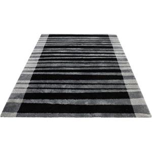 Bruno Banani Hochflor-Teppich "Cameo-Bordüre", rechteckig, gestreiftes Muster mit Bordüre, angenehme Haptik, Streifen