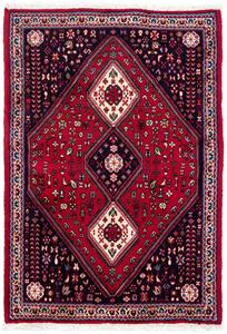 morgenland Hochflor-Läufer "Abadeh Medaillon Rosso scuro 222 x 85 cm", rechteckig, Handgeknüpft