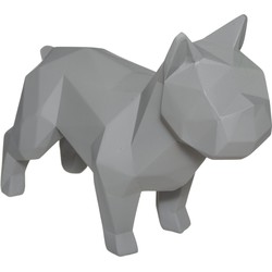 CASA DI ELTURO Deco Object Origami Bulldog Grijs