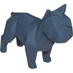 CASA DI ELTURO Deco Object Origami Bulldog Blauw