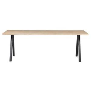 Woood Tablo Boomstam Tafel met 2-standen Poot - Eiken - 75x199x90