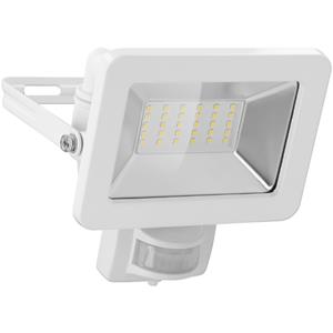 Goobay LED Schijnwerper voor buiten - Met Bewegingssensor - 30W - IP44 - Wit