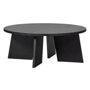 Basiclabel Salontafel Fries - Eiken - Blacknight - 36x90x90