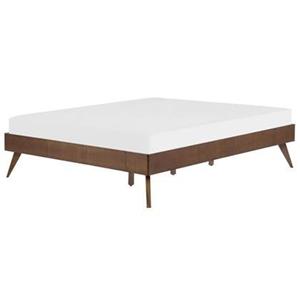 Beliani BERRIC Bed donkere houtkleur 140x200