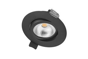 Integral Led Platte inbouwspot Lux Slim 3000K - zwart ILDL65L002