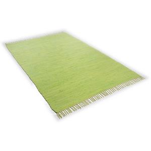 Theko Teppich ¦ grün ¦ Baumwolle ¦ Maße (cm): B: 90 H: 0,5  - Möbel Kraft