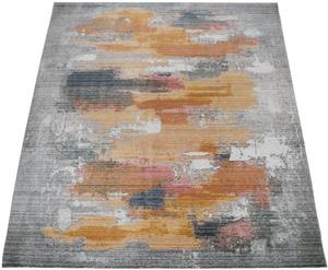 Paco Home Teppich "Harnuba 755", rechteckig, Kurzflor, modernes abstraktes Motiv, verwaschene Optik, Wohnzimmer