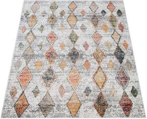 Teppich Kayacik 577, Paco Home, rechteckig, Höhe: 12 mm, Kurzflor, Rauten Muster, ideal im Wohnzimmer & Schlafzimmer