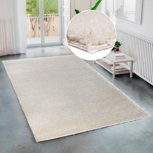 Bruno Banani Vloerkleed Shaggy Soft geweven, unikleurig, bijzonder zacht en behaaglijk
