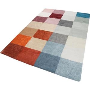 Esprit Teppich "Loft Karo", rechteckig, Wohnzimmer, bunt kariert, sehr weicher Flor, dicht gewebt, robust