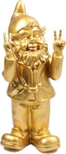 Stoobz kabouter Peace goud H 31 cm