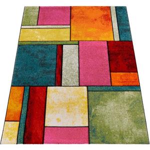 Paco Home Vloerkleed Brilliance 661 Korte pool, modern 3D-patchworkdesign