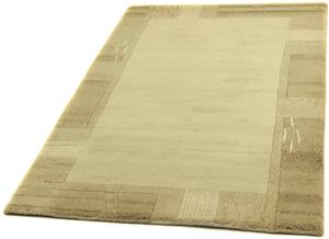 morgenland Wollteppich "Nepal Teppich handgeknüpft beige", rechteckig