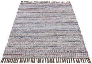 carpetfine Vloerkleed Kelim Chindi handgeweven, patchwork tapijt met franjes, ook verkrijgbaar in loperformaten