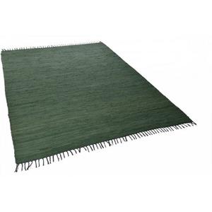 THEKO Vloerkleed Happy Cotton Handgeweven vloerkleed, platweefsel, puur katoen, met de hand geweven, met franje