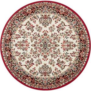 Home affaire Teppich "Halton", rund, Kurzflor, Orient Optik, mit Bordüre, robust, pflegeleicht, gekettelt