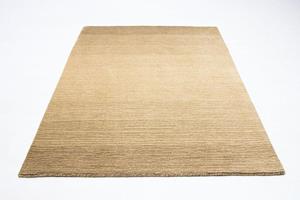 Morgenland Wollen kleed Loribaft vloerkleed met de hand geweven beige Laagpolig