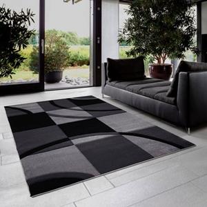 Home affaire Teppich "Josias", rechteckig, mit handgearbeitetem Konturenschnitt, flach, Kurzflor, elegant