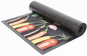 Primaflor-Ideen in Textil Keukenloper CHILI HERBS Chili-kruiden motief, afm. 50x150 cm, antislip, keuken