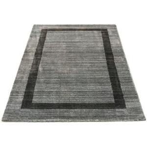 morgenland Wollteppich "Vintage Teppich handgeknüpft schwarz", rechteckig, Vintage Design