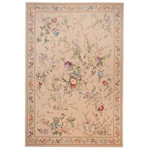 THEKO Vloerkleed Flomi Sagrini Platweefsel, pastelkleuren, bloemendessin