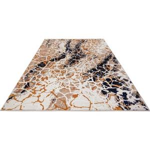 Leonique Teppich "Sander", rechteckig, modernes Design, Teppiche in Marmor-Optik, mit goldfarbenen Akzenten