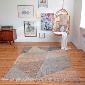 Green Looop Vloerkleed Vincent GL-82111 Natuurmateriaal vloerkleed van jute met katoen, met franje, woonkamer