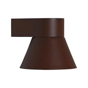 By Rydens Gevelverlichting minimalistisch roestbruin downlighter met GU10 fitting 'Nordlux Kyklop' 2318071003