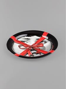 Fornasetti printed tray - Zwart