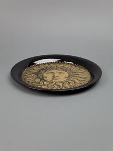 Fornasetti 'Sole Ricciuto' schaal - Zwart