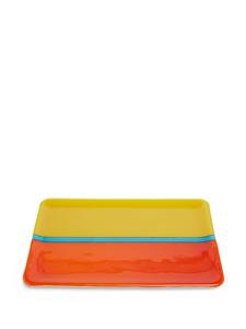Les-Ottomans Dienblad met colourblocking - Geel