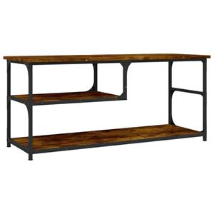 vidaXL TV-Schrank TV-Schrank Räuchereiche 103x38x46,5 cm Holzwerkstoff und Stahl (1-St)