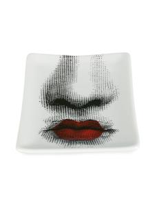 Fornasetti Dienblad met neusprint - Wit