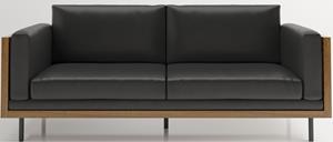 Playboy 3-Sitzer Shelby, Sitzschale aus Massivholz